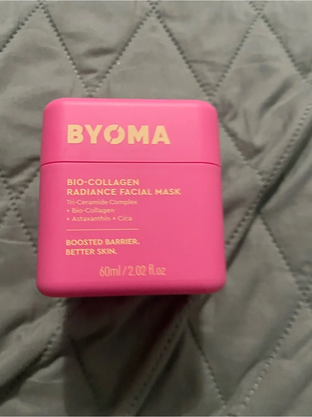BYOMA Pink Bio-Collagen Radiance Facial Mask — Boosts Barrier & Hydration